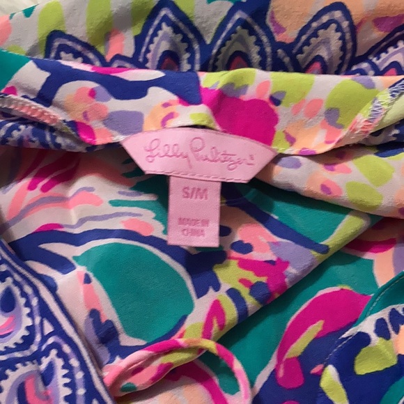 Lilly Pulitzer silk Top Tunic size S/M - Picture 3 of 5